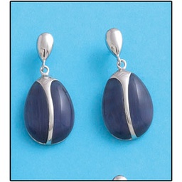 [AG1415] PENDIENTES OJO DE GATO PLATA 925MM