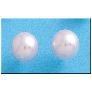 PENDIENTES PLATA 925MM PERLA SHELL - 14MM