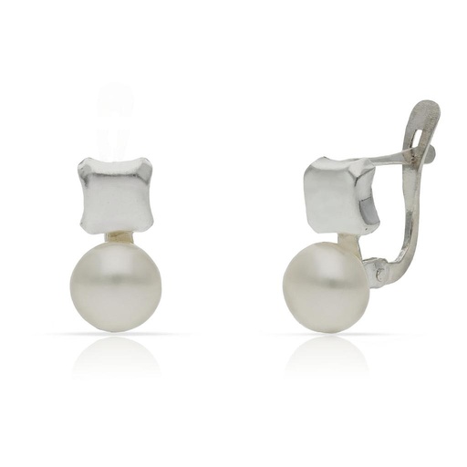 PENDIENTES PLATA 925MM PERLAS