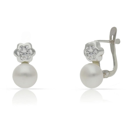 PENDIENTES PLATA 925MM PERLAS