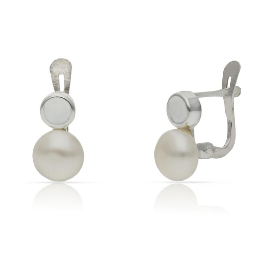 PENDIENTES PLATA 925MM PERLAS