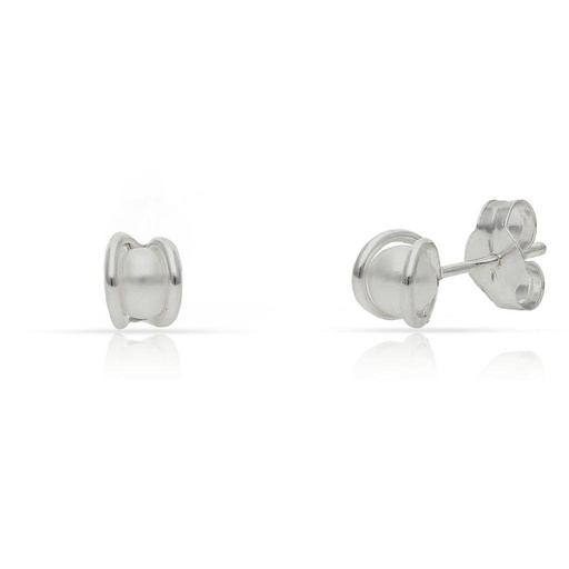PENDIENTES PLATA 925MM PERLAS - 4MM