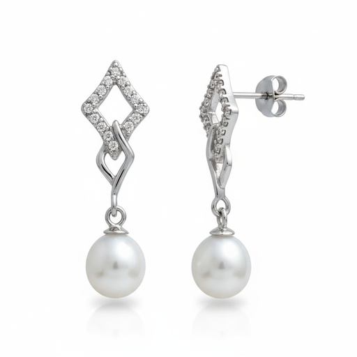 PENDIENTES PLATA 925MM PERLAS CULTIVADAS