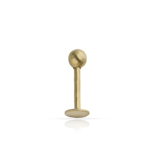 PIERCING ORO 18KL LABIO BOLA
