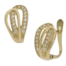 [P1298] PENDIENTES ORO 18KL CIRCONITAS