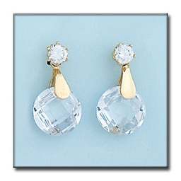 [P6209] PENDIENTES ORO 18KL CIRCONITAS