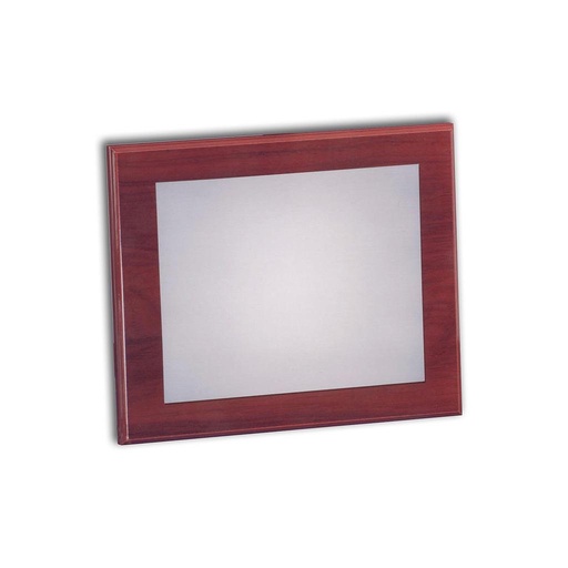 PLACA HOMENAJE ALUMINIO 26x21CM -  16.50X11.80CM
