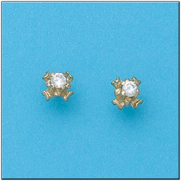 [P606] PENDIENTES ORO 18KL CIRCONITAS