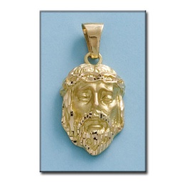 [CB1762] CABEZA CRISTO ORO 18KL DE 18X31MM