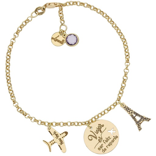 PULSERA MI HISTORIA ORO 18KL MI MUNDO