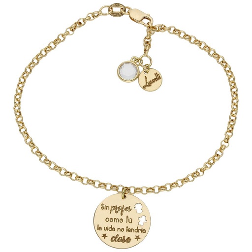 PULSERA MI HISTORIA ORO 18KL PROFE