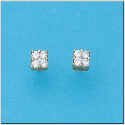[P494] PENDIENTES ORO 18KL CUADRADOS - 5X5