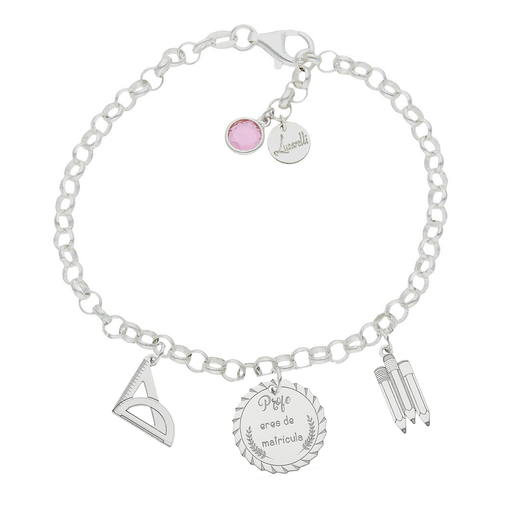 PULSERA MI HISTORIA PLATA 925MM PROFE