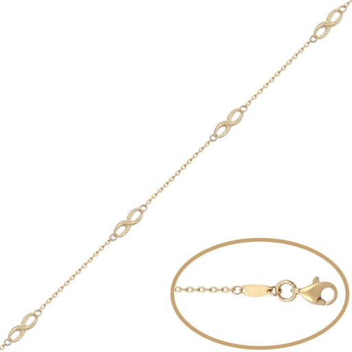 PULSERA ORO 18KL - 4 INFINITOS
