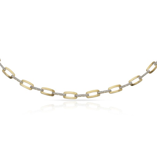 PULSERA ORO 18KL BICOLOR CIRCONITAS