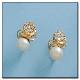 [P2035] PENDIENTES ORO 18KL PERLAS