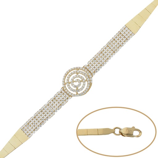 PULSERA ORO 18KL CIRCONITAS