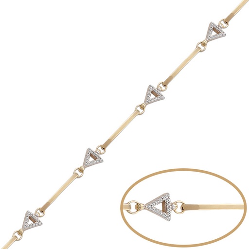 PULSERA ORO 18KL CIRCONITAS