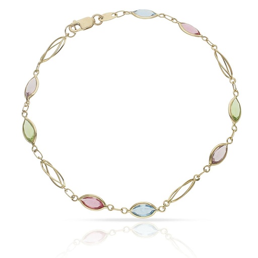PULSERA ORO 18KL COLORES