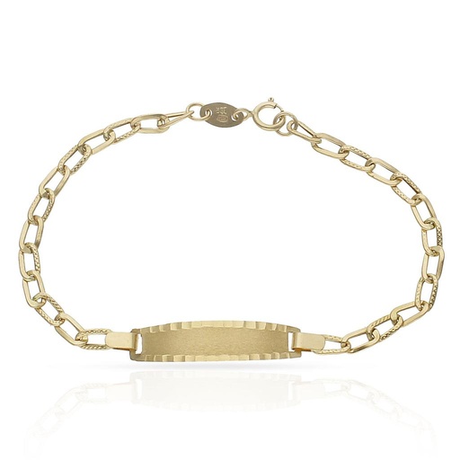 PULSERA ORO 18KL CON PLACA
