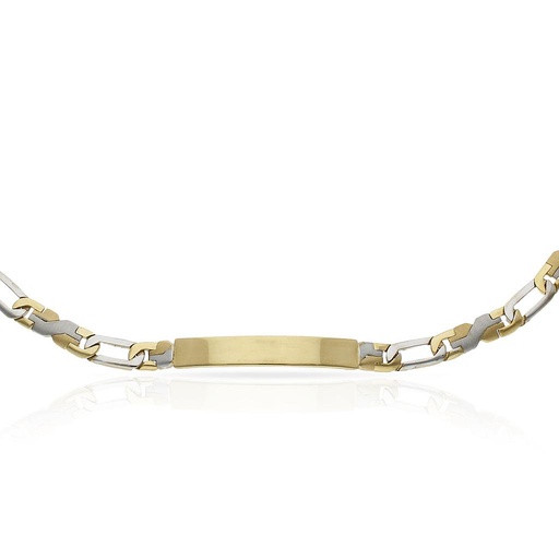 PULSERA ORO 18KL FUNDIDA PLACA