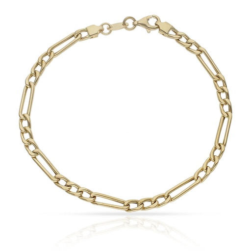 PULSERA ORO 18KL HUECA 3x1 - 4MM