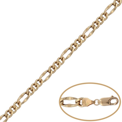 PULSERA ORO 18KL HUECA 3x1 - 6MM