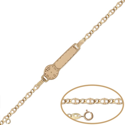 PULSERA ORO 18KL RELOJ - 13CM