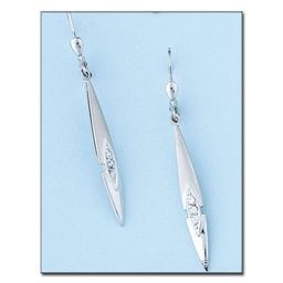 [P5953] PENDIENTES ORO BLANCO 18KL CIRCONITAS