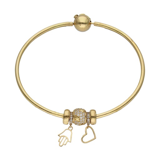 PULSERA ORO 18KL RIGIDA - MANO DE FATIMA