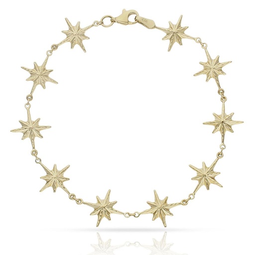 PULSERA ORO 18KL ROSA DE LOS VIENTOS - 12MM