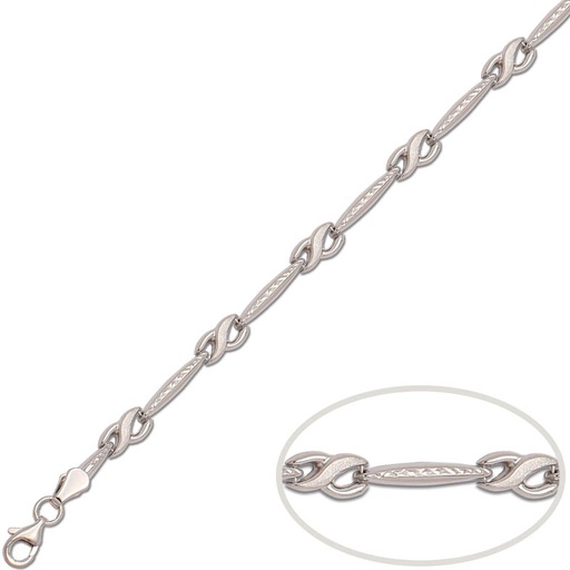 PULSERA ORO BLANCO 18KL