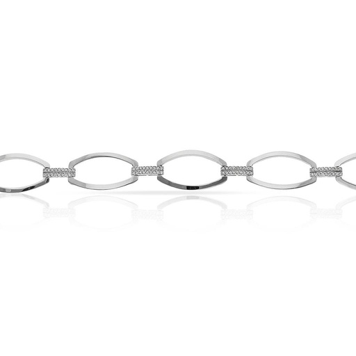 PULSERA ORO BLANCO 18KL