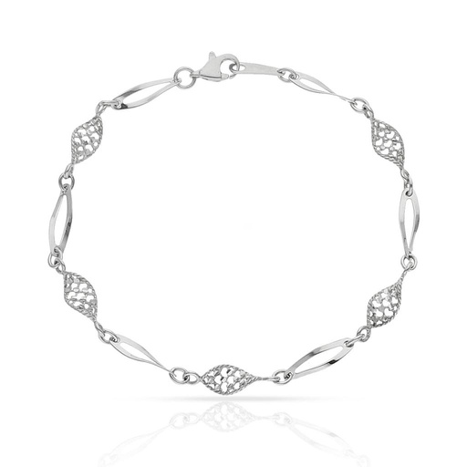 PULSERA ORO BLANCO 18KL