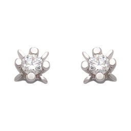 [LCR444B] PENDIENTES ORO BLANCO 18KL DIAMANTES
