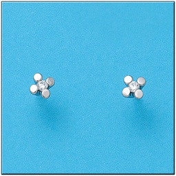 [LCR440B] PENDIENTES ORO BLANCO 18KL DIAMANTES