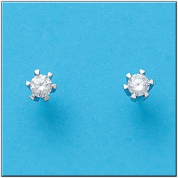 [LCR445B] PENDIENTES ORO BLANCO 18KL DIAMANTES