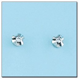 [LCR380B] PENDIENTES ORO BLANCO 18KL DIAMANTES