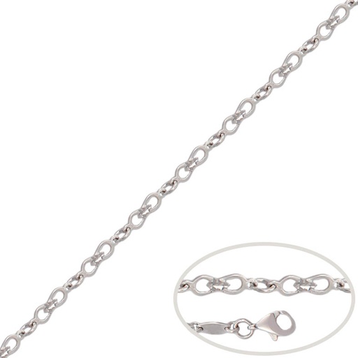 PULSERA ORO BLANCO 18KL INFINITOS