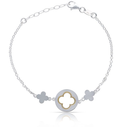 PULSERA PLATA 925MM 3 TREBOLES