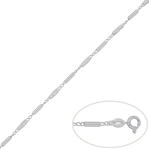 PULSERA PLATA 925MM BARRAS
