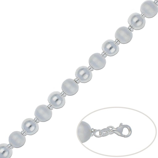 PULSERA PLATA 925MM BOLAS - 10MM
