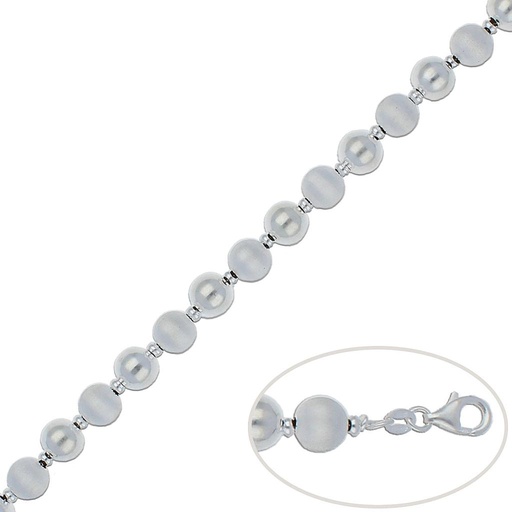 PULSERA PLATA 925MM BOLAS - 8MM