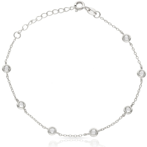 PULSERA PLATA 925MM CHATONES
