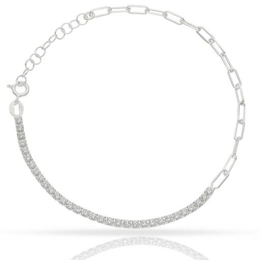 PULSERA PLATA 925MM CIRCONITAS
