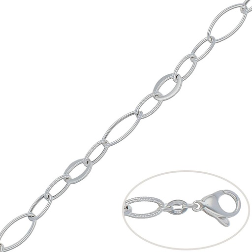PULSERA PLATA 925MM ESLABONES