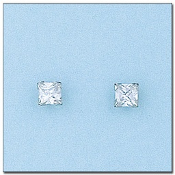 [P6072] PENDIENTES ORO BLANCO DE 18KL 