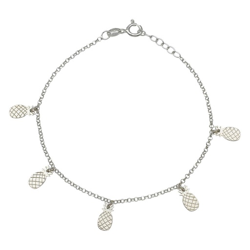 PULSERA PLATA 925MM MINI CHARMS PIÑAS