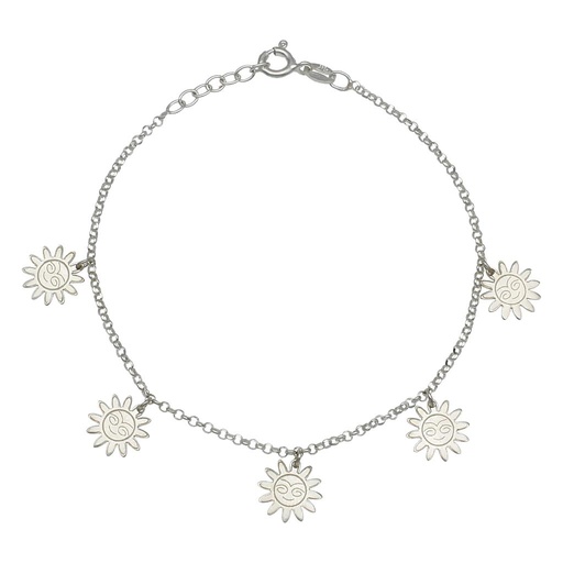 PULSERA PLATA 925MM MINI CHARMS SOL