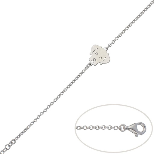 PULSERA PLATA 925MM PERRO